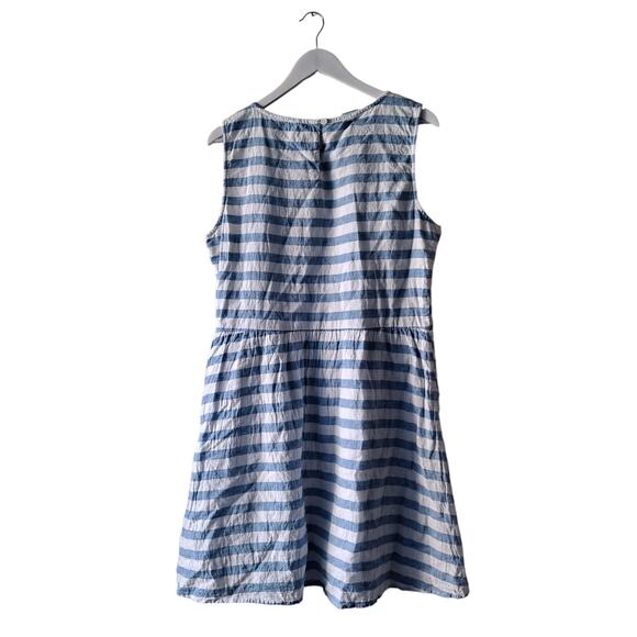 Beach Lunch Lounge Blue & White Striped Sleeveless Dress - Size XL (NWT) - Picture 4 of 15